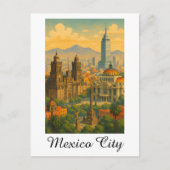 Carte Postale Retro Vintage Mexico City CDMX Travel (Devant)