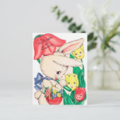 Carte postale Retro vintage Pâques (Debout devant)