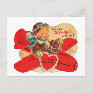 Carte postale Retro Vintage Valentine