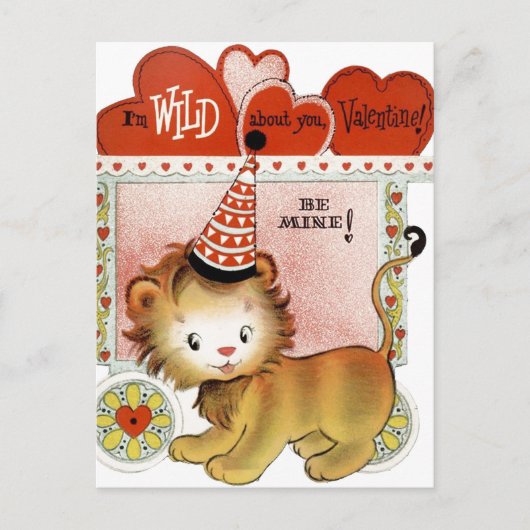 Carte postale Retro Vintage Valentine (Devant)
