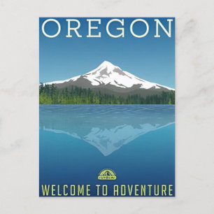 Carte Postale Rétro Vintage voyage de Portland Oregon Medford