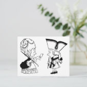 Carte Postale Retro Vous êtes invité (Debout devant)