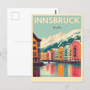Carte Postale Retro Voyage Innsbruck Tyrol - Alpes autrichiennes