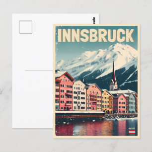 Carte Postale Retro Voyage Innsbruck Tyrol - Alpes autrichiennes