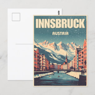 Carte Postale Retro Voyage Innsbruck Tyrol - Alpes autrichiennes