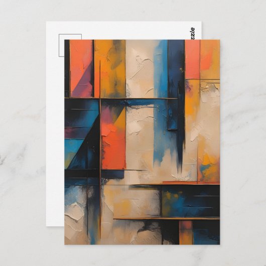 Carte postale Retro Wave Design 01 (Devant / Derrière)