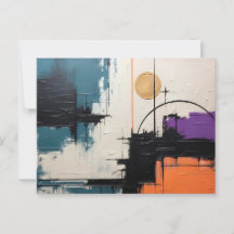 Carte postale Retro Wave Design 03