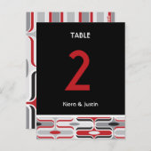 Carte Postale Retro Zig Zag Motif moderne Art déco moderne Maria (Devant / Derrière)