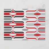 Carte Postale Retro Zig Zag Motif moderne Art déco moderne Maria (Dos)