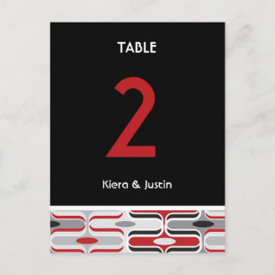 Carte Postale Retro Zig Zag Motif moderne Art déco moderne Maria