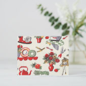 Carte Postale rétros conceptions des années 1950 (Debout devant)