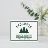 Carte Postale Retrouvailles familiales Pins Vertes Rustiques (Debout devant)