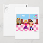 Carte Postale Retroville Sock Hop Diner (Devant / Derrière)