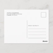 Carte Postale Réunion annuelle de famille Arbre généalogique (Dos)