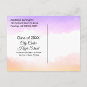 Carte Postale Réunion de classe Watercolor Enregistrer le Modèle (Dos)