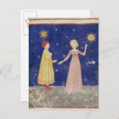 Carte Postale Réunion de Dante et Béatrice (Devant / Derrière)