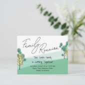 Carte Postale Réunion de l'arbre familial (Debout devant)