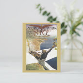 Carte Postale Réunion de l'aviation vintage Nice France (Debout devant)