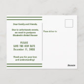Carte Postale Réunion de mariage Changement de plans Queue de Re (Dos)