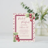 Carte Postale Réunion de mariage Picked & Perfect Sweet Cherry (Debout devant)