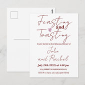 Carte Postale Réunion de répétition Feasting & Toasting Minimali (Devant / Derrière)