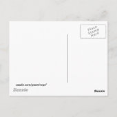 Carte Postale Réunion d'Halloween - Chat noir et Araignée (Dos)