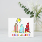 Carte Postale Réunion du Conseil d'administration du surf (Debout devant)