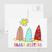 Carte Postale Réunion du Conseil d'administration du surf (Devant / Derrière)