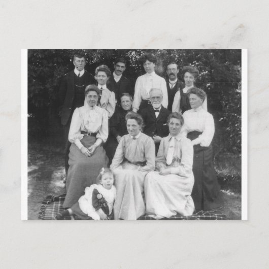 Carte Postale réunion familiale (Devant)