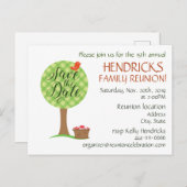 Carte Postale Réunion familiale (Devant / Derrière)