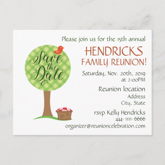 Carte Postale Réunion familiale (Devant)