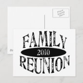 Carte Postale Réunion familiale 2010 (Devant / Derrière)