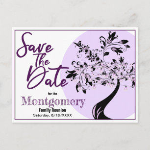 Carte Postale Réunion Familiale Enregistrer La Date Faire-part B