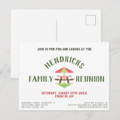 Carte Postale Réunion familiale simple et moderne (Devant / Derrière)