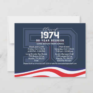 Carte Postale Réunion Patriotique 50 Année Classe Lycée