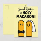 Carte Postale Réunis Dans de Drôle de Macaroni Saint (Devant / Derrière)