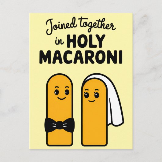 Carte Postale Réunis Dans de Drôle de Macaroni Saint (Devant)