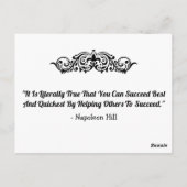 Carte Postale Réussissez mieux et le plus vite (Dos)