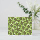 Carte Postale réutiliser le signe vert (Debout devant)