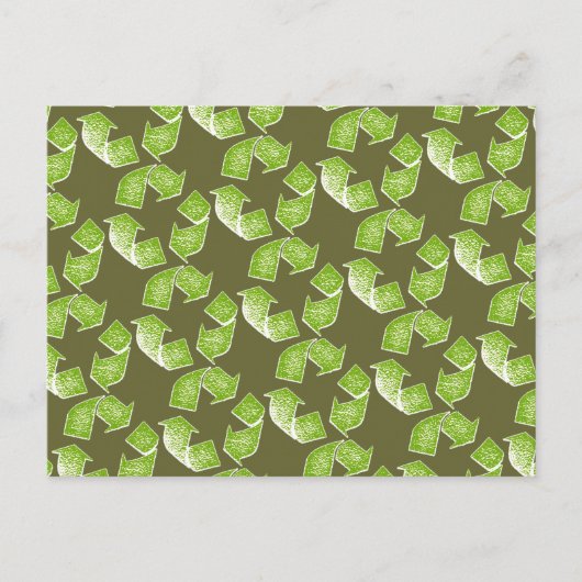 Carte Postale réutiliser le signe vert (Devant)