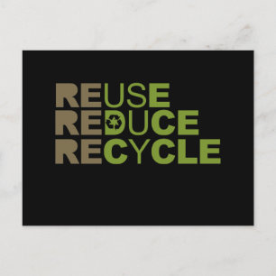 Carte Postale Réutiliser Réduire le recyclage T-shirt