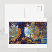 Carte Postale Rêvant | Maxfield Parrish | (Devant / Derrière)