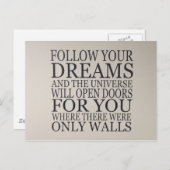 Carte Postale rêve (Devant / Derrière)