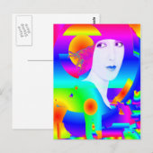 Carte Postale Rêve couleur Abstrait (Devant / Derrière)