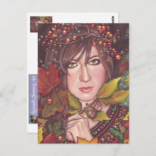 Carte Postale Rêve d'automne (Devant / Derrière)