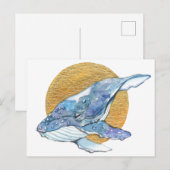 Carte Postale Rêve de baleines (Devant / Derrière)
