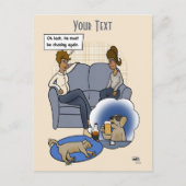 Carte Postale Rêve de chasse aux chiens (Devant)