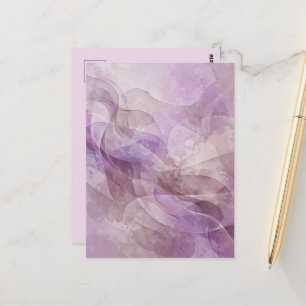 Carte Postale Rêve de lavande Tourbillon Lilas Mauve Lavande