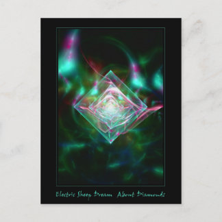 Carte Postale Rêve de mouton électrique de diamants