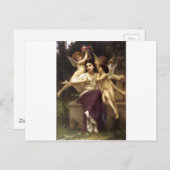 Carte Postale Rêve de ressort par William-Adolphe Bouguereau (Devant / Derrière)